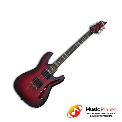 [(3D) 67625500001] Guitarra Electrica Schecter Demon-6 Crimson Red Burst