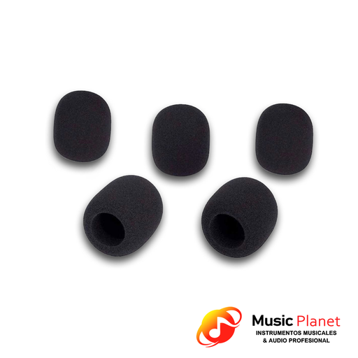 [(7) CMN] Cobertor / Protector de Microfono Moon Audio Pro CMN Negro (Pack x 5)