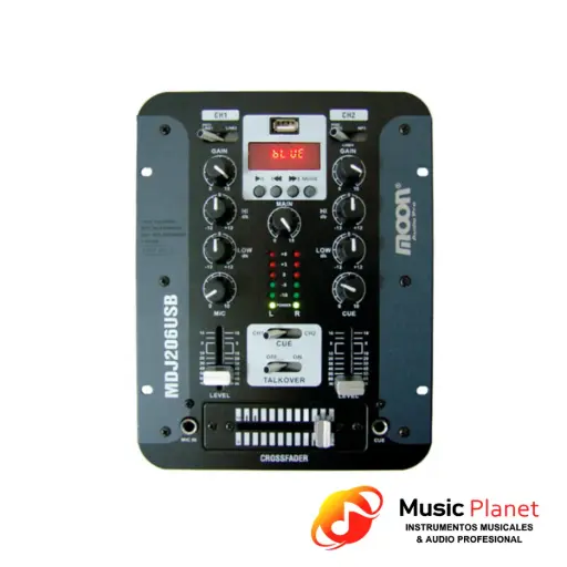 [(7) MDJ206USB] Consola / Mixer Moon Audio Pro MDJ206USB