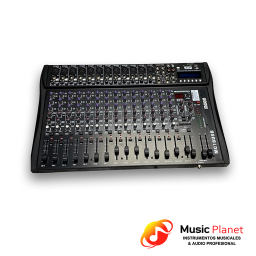 [(7E) MC16USB] Consola / Mixer Moon Audio Pro MC16USB 16 Canales
