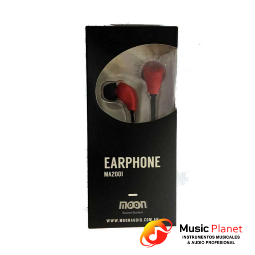 [(7) MA2001R] Auricular In Ear Moon Audio Pro MA2001R Rojo
