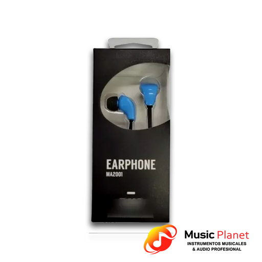 [(7) MA2001BL] Auricular In Ear Moon Audio Pro MA2001BL Azul