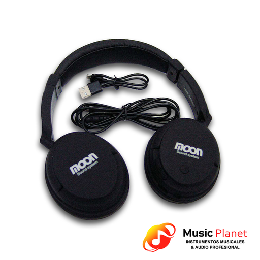 [(7) MA2400BTB] Auricular Inalambrico Con Microfono Moon Audio Pro MA2400BTB