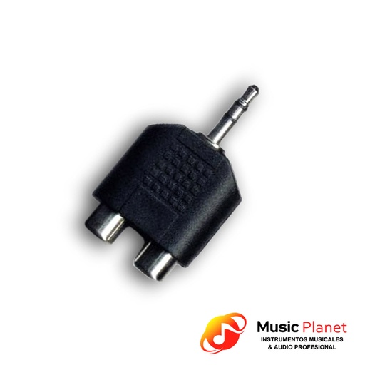[3.5SDRCA] Adaptador 2 Jack RCA a Plug Stereo 3.5 (Artekit 3.5SDRCA) Plastico