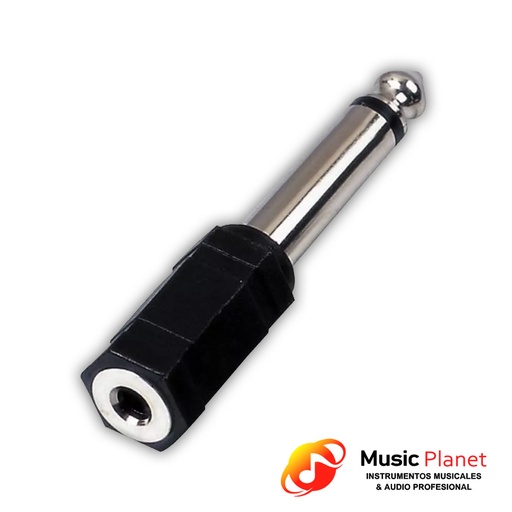 [(7) 6.5M3.5M] Adaptador Jack Mono 3.5 a Plug Mono 6.5 Artekit (6.5M3.5M) Plastico