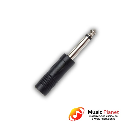[(7) 6.5M6.5S] Adaptador Jack Stereo 6.5 a Plug Mono 6.5 (Artekit 6.5M6.5S) Plastico