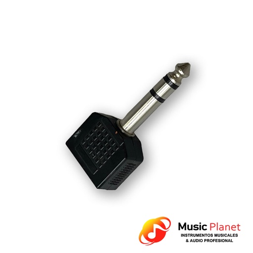 [6.5S3.5DS] Adaptador 2 Jack Stereo 3.5 a Plug Stereo 6.5 (Artekit 6.5S3.5DS) Plastico