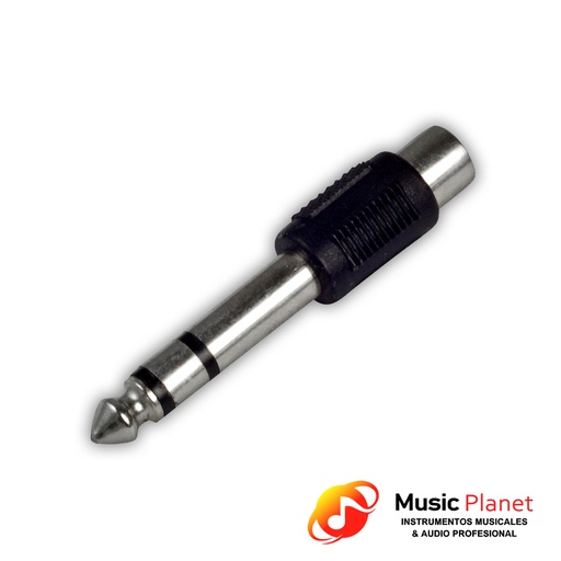 [(7) 6.5SRCA] Adaptador Jack RCA a Plug Stereo 6.5 Artekit (6.5SRCA) Plastico