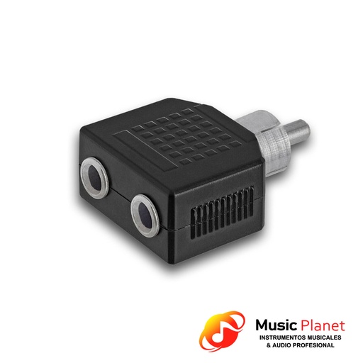 [RCA3.5DS] Adaptador 2 Jack Stereo 3.5 a Plug RCA (Artekit RCA3.5DS) Plastico