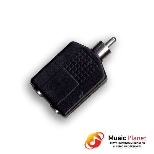 [(7) RCA6.5DM] Adaptador 2 Jack Mono 6.5 a Plug RCA (Artekit RCA6.5DM) Plastico