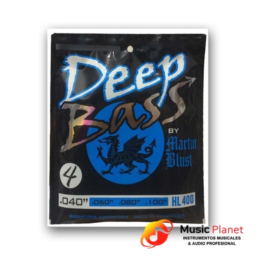 [(5) 7636] Encordado Bajo Electrico Martin Blust HL400               