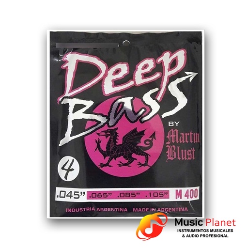 [(5) 6421] Encordado Bajo Electrico Martin Blust M400                