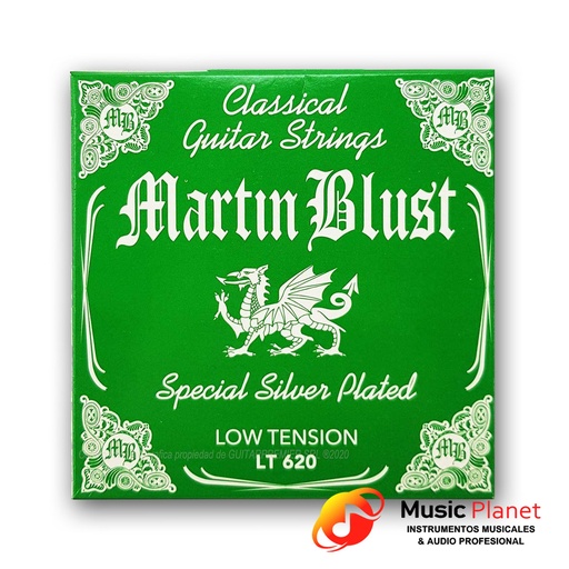 [1978] Encordado Guitarra Clasica / Criolla Martin Blust LT620               