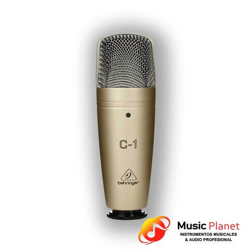 [(1) F0091805004] Microfono Condensador Behringer C1 Dorado