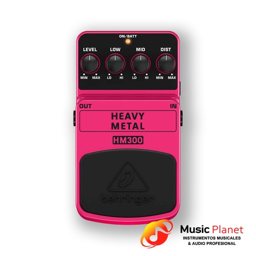 [(1) T0090161055] Pedal Distorsion Behringer HM300 - Fucsia