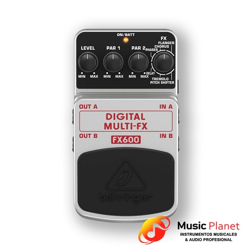 [(1) T0092485014] Pedal Multiefecto Behringer FX600 - Gris