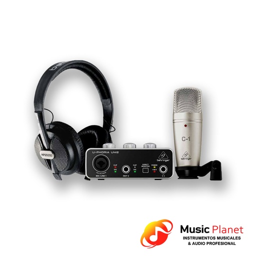 [F0091585040] Kit Grabacion Behringer U-Phoria Studio