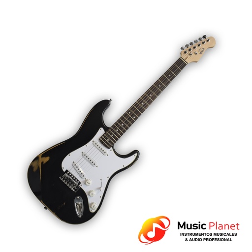 [F0941333037] Guitarra Electrica Newen RELIC ST Black