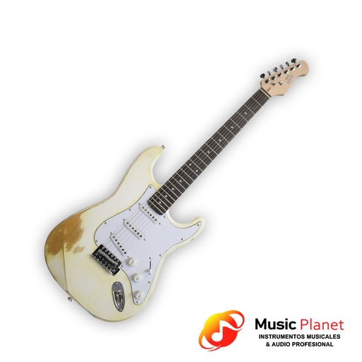 [F0941333028] Guitarra Electrica Newen RELIC ST White