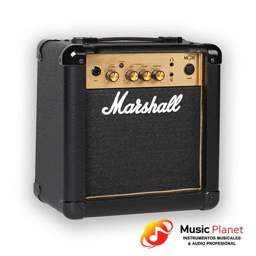 [(1E) F0440246009] Amplificador Guitarra Electrica Marshall MG10 GR Gold