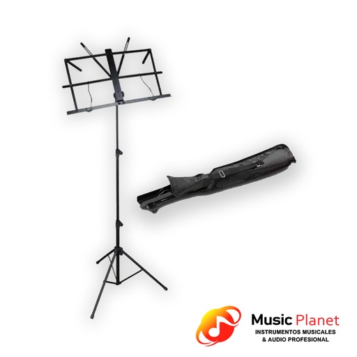 [(1) T0840175003] Atril Partitura Warwick RS10010 Note Stand c/ funda