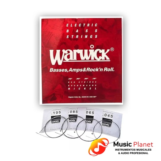 [(1) F0840124039] Encordado Bajo Electrico Warwick 46200M 4 045/105