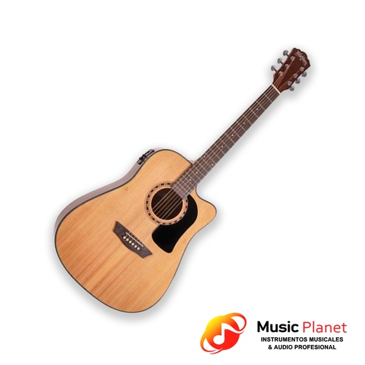 [T0851333050] Guitarra Electroacustica Washburn AD5CE Natural Apprentice Series