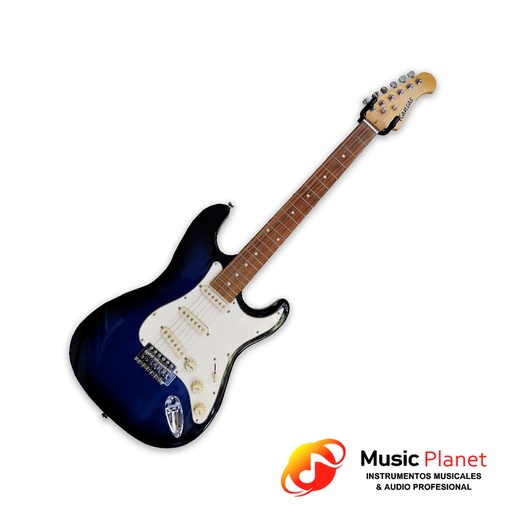 [556] Guitarra Electrica Kansas EGP 15 Azul + Ampli + Funda