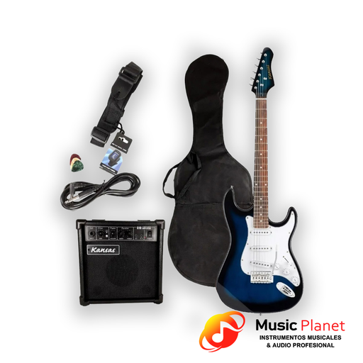 [M1859] Pack Guitarra Electrica Kansas FG 250 BB KNS