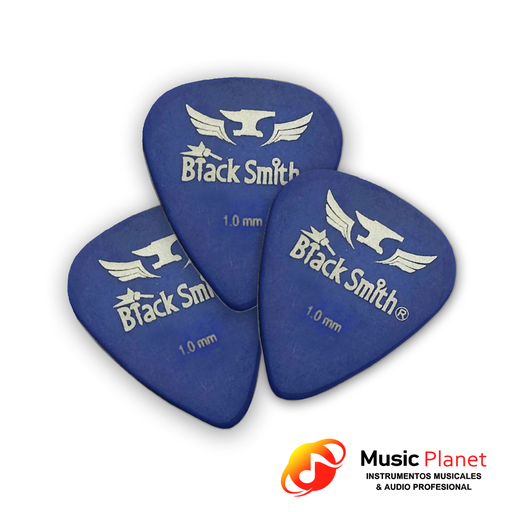 [(18)  CB-P005BK-1.0-P3] Puas Guitarra / Ukelele Black Smith P005BK-M 1.0 Carbon (x3) 