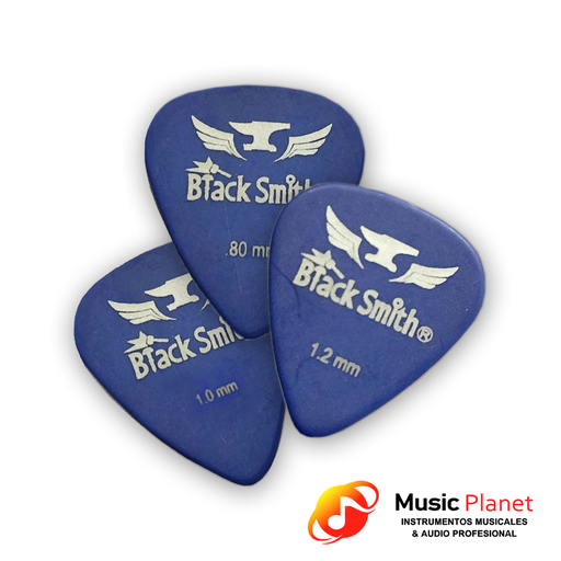 [(18)  CB-P005BK-3M-P3] Puas Guitarra / Ukelele Black Smith P005 (0.80/1.0/1.2) Pack x3 