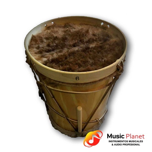 [(4) 200606] Bombo Leguero No.6 Parche de Cabra 