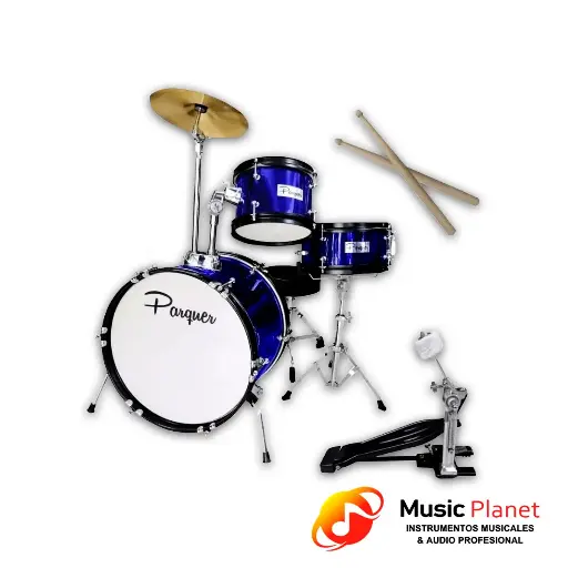 [(17) 056] Bateria Acustica Parquer 10010BLU Azul