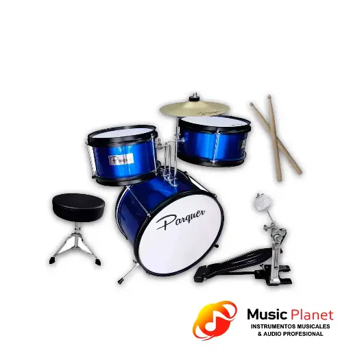 [(17) 058] Bateria Acustica Parquer 10030BLU Azul