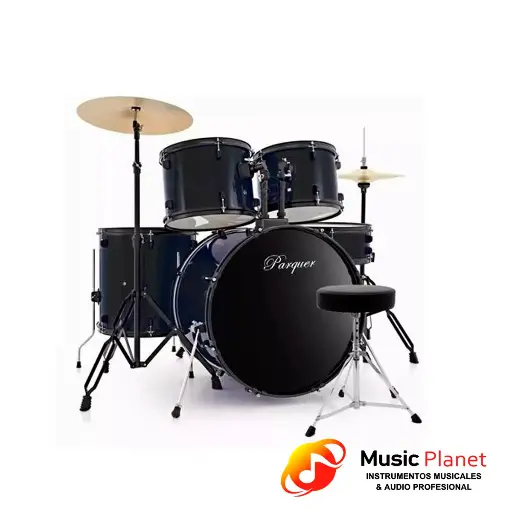 [(17) 059] Bateria Acustica Parquer 10070BK Negra