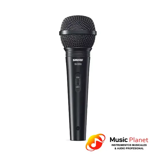 [(11) T1121805002] Microfono Dinamico Shure SV200 - Negro