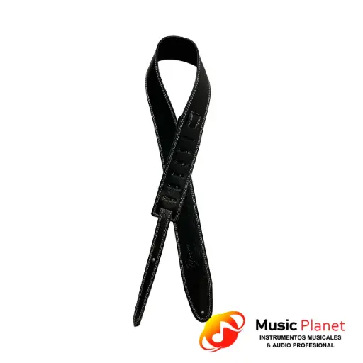 [(14) 210-6] Correa de Guitarra / Bajo Tijuana 210-6 Cuero Standard Negro