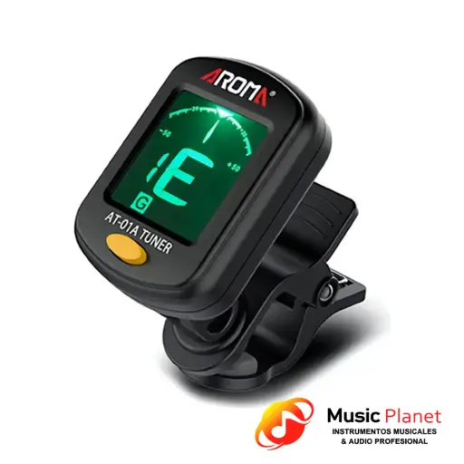 [LM 110.211.01A] Afinador Clip Guitarra / Bajo / Ukelele Aroma AT-01-A
