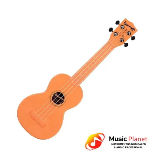 [(3) 440180000] Ukelele Waterman by Kala KA-SWF Soprano ABS Naranja Flúor