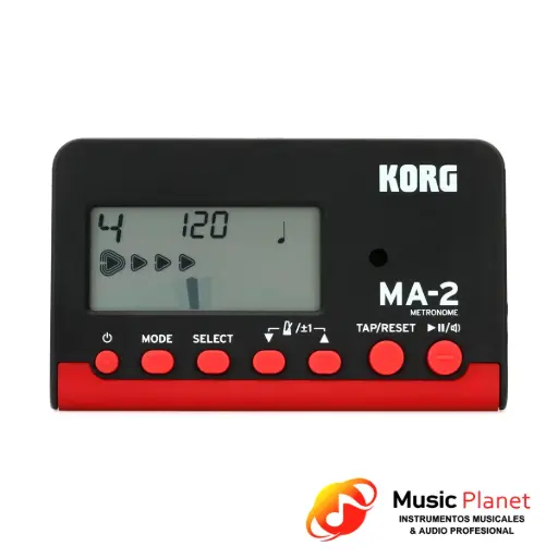 [(3) 478548100] Metrónomo Korg MA-2 Rojo y Negro