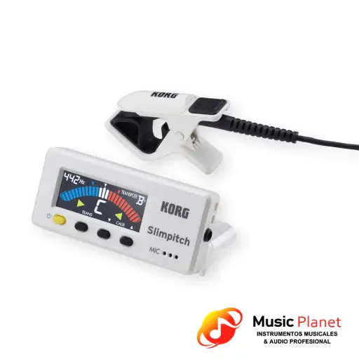 [(3) 478092100] Afinador Korg Slimpitch SLM-1CM Blanco 