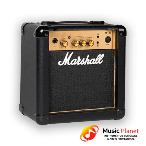 [(1) T0440246009] Amplificador Guitarra Electrica Marshall MG10CF Gold