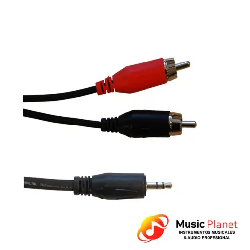 [(14) BULK540LU18] Cable RCA/RCA-MiniPlug Stereo Proel BULK540LU18 - 1,8 mts