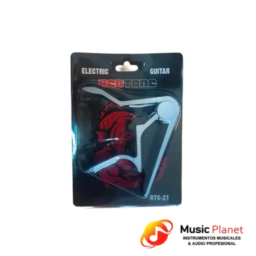 [(14) RTC-21-EL] Capotraste Guitarra Electrica/Acustica Red Tone RTC-21-EL - Plateado