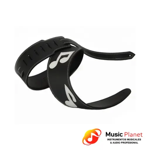 [(14) 210-8/SRV] Correa Guitarra Tijuana 210-8/SRV - Negro y Blanco