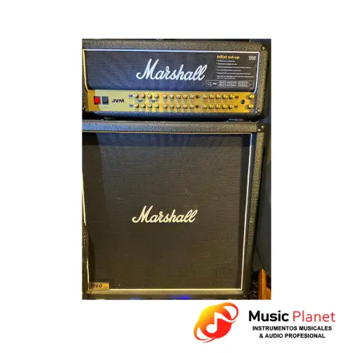 [(20) MS-JVM410H-1960LEAD-BK] Amplificador Guitarra Marshall JVM410H + 1960 Lead 4x12 - Negro 