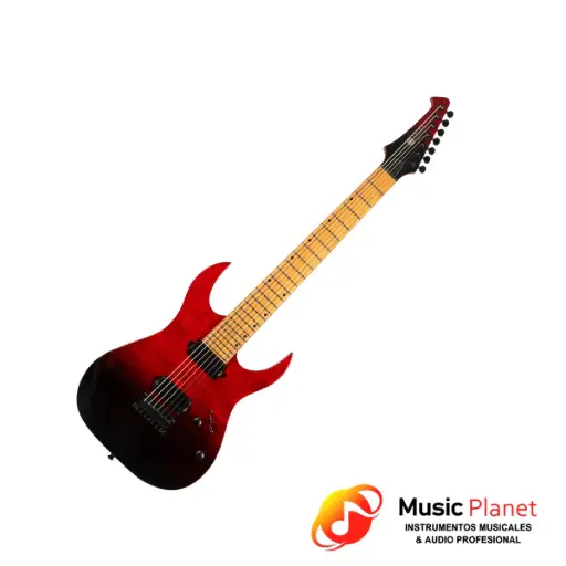 [(22D) 2503180801144653] Guitarra Electrica Spira Guitars- S-457 TRD - Rojo y Negro