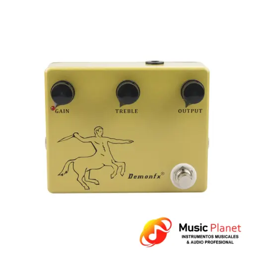 [(22D) 2404251432244356] Pedal Overdrive Demon FX - K-C DRIVE CON LOGO - Amarillo