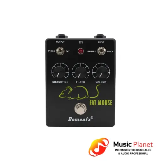 [(22D) 2404251353541815] Pedal Fuzz Demon FX - Fat Mouse - Negro