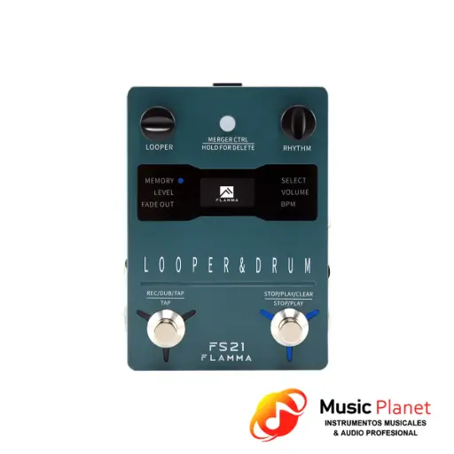 [(22D) 2112221740253370] Pedal Looper Flamma - FS21 Drum Loop - Gris